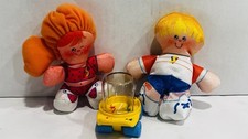 Vintage Fisher Price Smooshees Playset with Seth, Beth Skateboard 1980s BIN 32