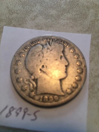 1899-S 50c Barber Half Dollar good
