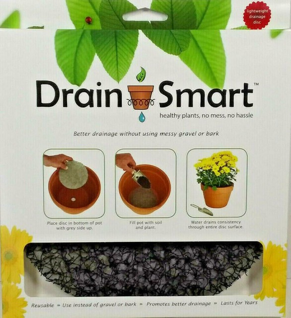 Drain Smart 9” Reusable Drainage Discs Indoor/Outdoor Potted Plants 2