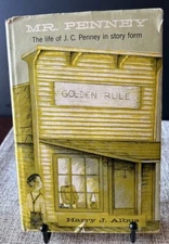 Mr. Penney The Life Of J.C. Penney In Story Form, HCDJ 1st Printing,1961,Vtg