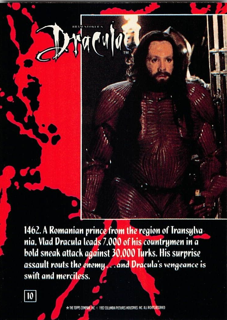 Bram Stoker's Dracula Trading Card Topps 1992 Horror #10 | eBay