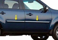 2009-2015 Honda Pilot 4pc Stainless Steel Body Side Molding Trim Insert Accent