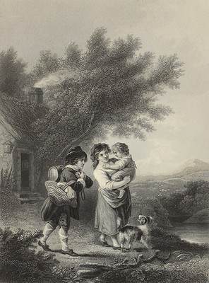 Going to the Labour. Stahlstich von W. Hulland nach Ibbertson, 1860