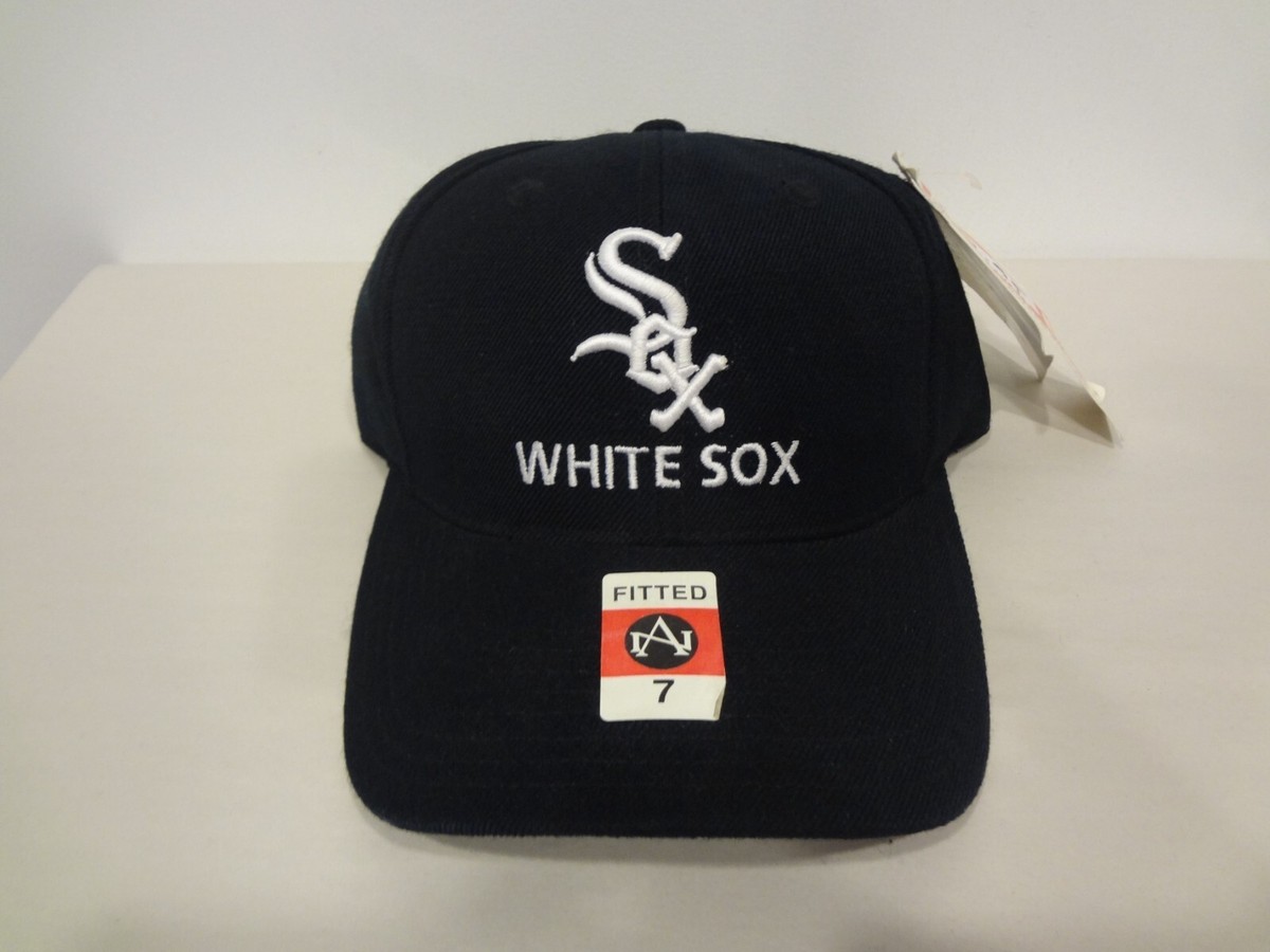 Vintage MLB Chicago White Sox LOGO Fitted 7 Hat 90s American