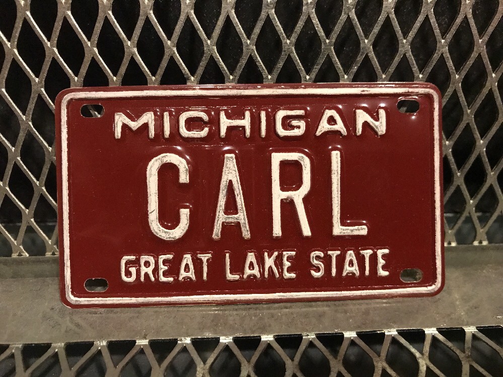 Great Lake　60年代～ CARL Vintage 60s MICHIGAN GREAT LAKE STATE Bicycle Vanity Metal