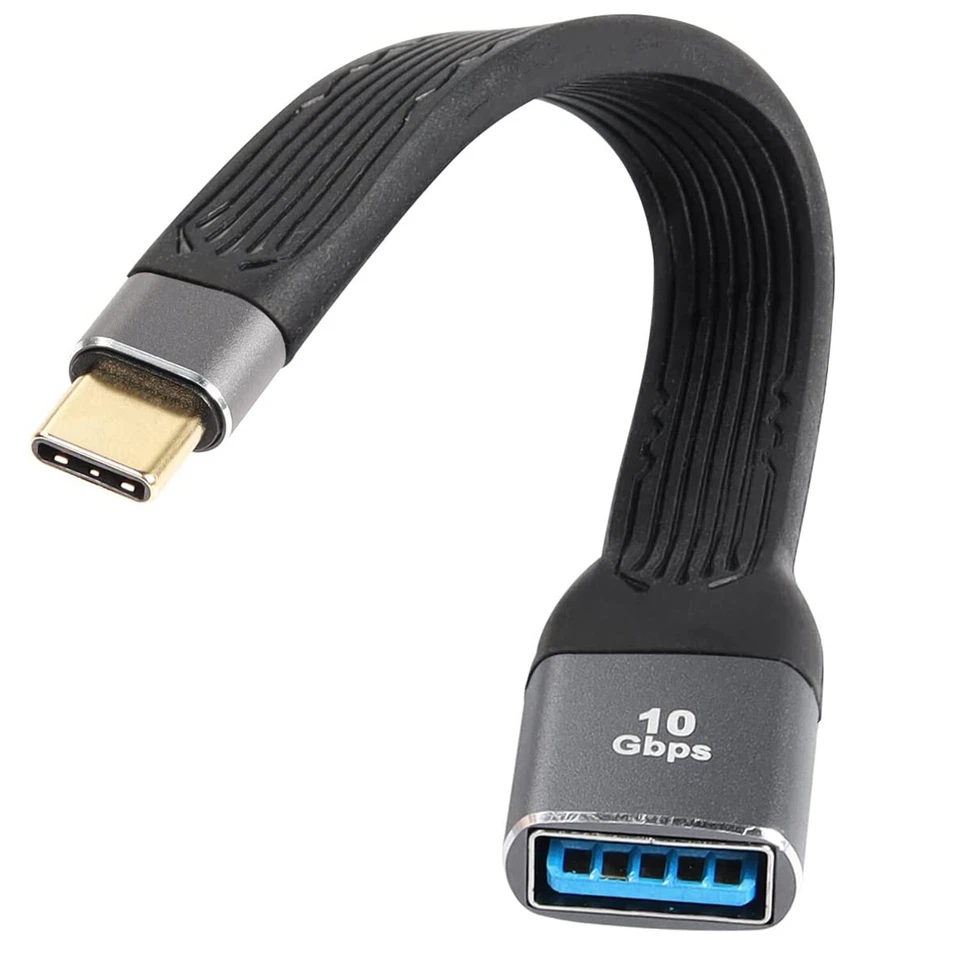 10Gbps USB 3.0 A Female to Type C 3.1 Male FPC OTG Thunderbolt3 Adapter Cable - Image 2 of 4