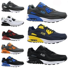 MENS SHOCK ABSORBING RUNNING TRAINERS CASUAL LACE GYM WALKING SPORTS SHOES SIZE