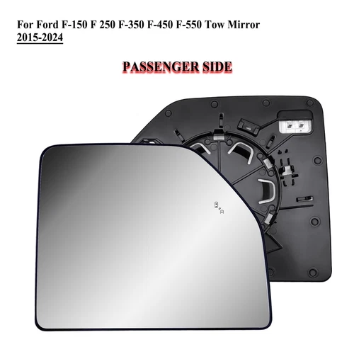 Passenger Right Side Door Tow Mirror Big Glass with BLIS for 15 to 20 Ford F-150