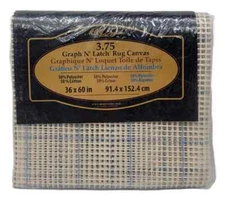 MCG Textiles Graph N Latch 3.75 Rug Canvas 36" x 60" Polyester Cotton NEW
