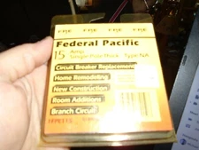 NEW FEDERAL PACIFIC 1FPE115 15 AMP Type NA 120/240V Single Pole STAB-LOK BREAKER