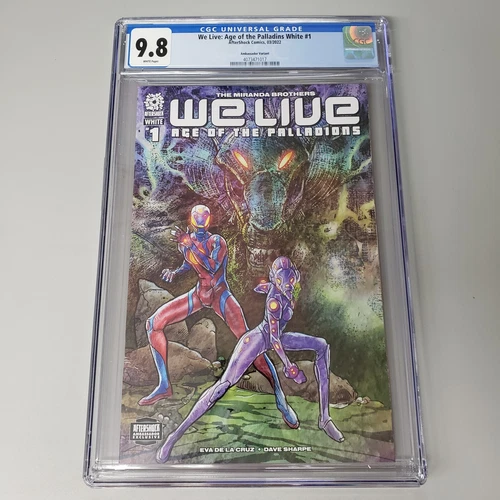 We Live Age of the Palladions White #1 CGC 9.8 Ambassador Variant Aftershock