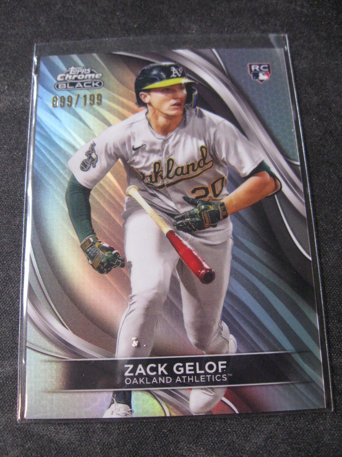 ZACK GELOF 2024 Topps Chrome Black REFRACTORS #40 OAKLAND ATHLETICS 99/199 RC