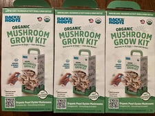 3 Pk Back To The Roots Organic Pearl Oyster Mushroom Farm Grow Kit (11006)
