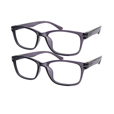 2 pairs M+ ADRIAN Blue Light Reading Glasses +2.50 w/soft cases NEW!