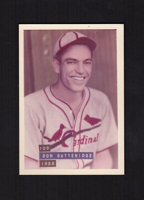 #109 DON GUTTERIDGE, 1932 St. Louis Cardinals~1974 BRA-MAC George Brace color