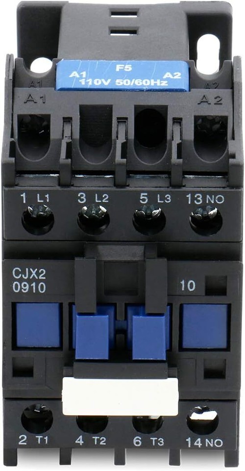 Contacteur CJX2 20A 3 Phases 240V – Pour Démarreur Moteur, Relais Industriel, Montage Rail DIN