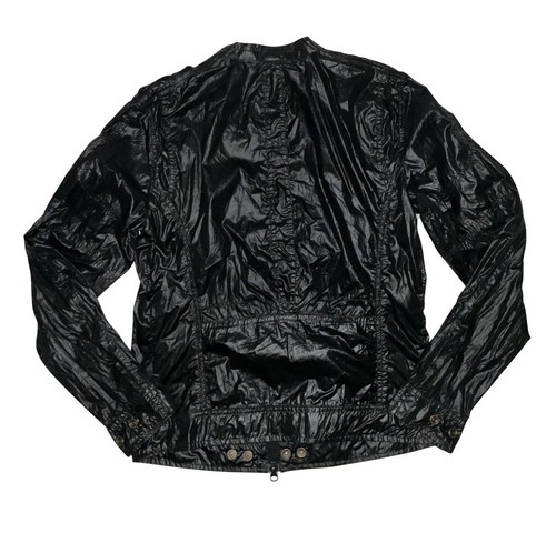 Diesel Vintage Polyester ZIP Up Women’s Lightweight Jacket Black Size Small - Picture 2 of 5