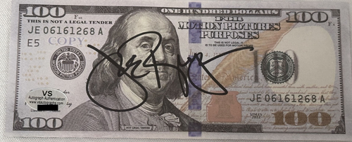 Joe Rogan Signed $100 Dollar Prop Bill (TV Host/Podcaster) Authenticated & COA! - Picture 1 of 3