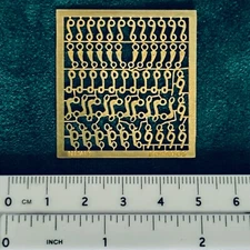 Photo-etched Sheet of STABLEMATE BITS in 1:32 Model Horse Scale - BRASS