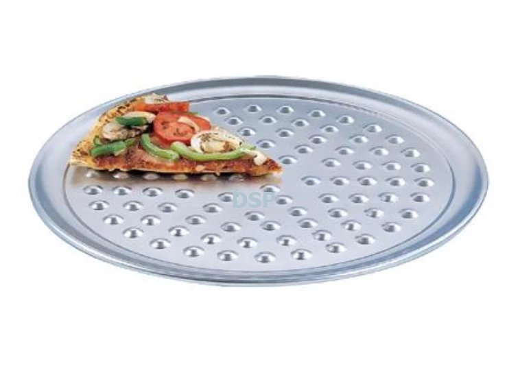 Commercial Aluminium Pizza Serving Nib Trays Pan Oven Round Tray 6"to20"inch