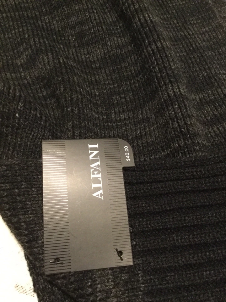 Новый! Alfani мужской пространства окрашенный шарф черный/уголь розничной $40.00 - Изображение 2 из 4