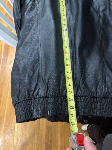 Vintage Adler Women's Leather Bomber Jacket Size M - Picture 7 of 8