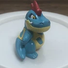 TOMY Pokemon CROCONAW 1.5" Mini Figure CGTSJ Vintage Nintendo Toy Collectible