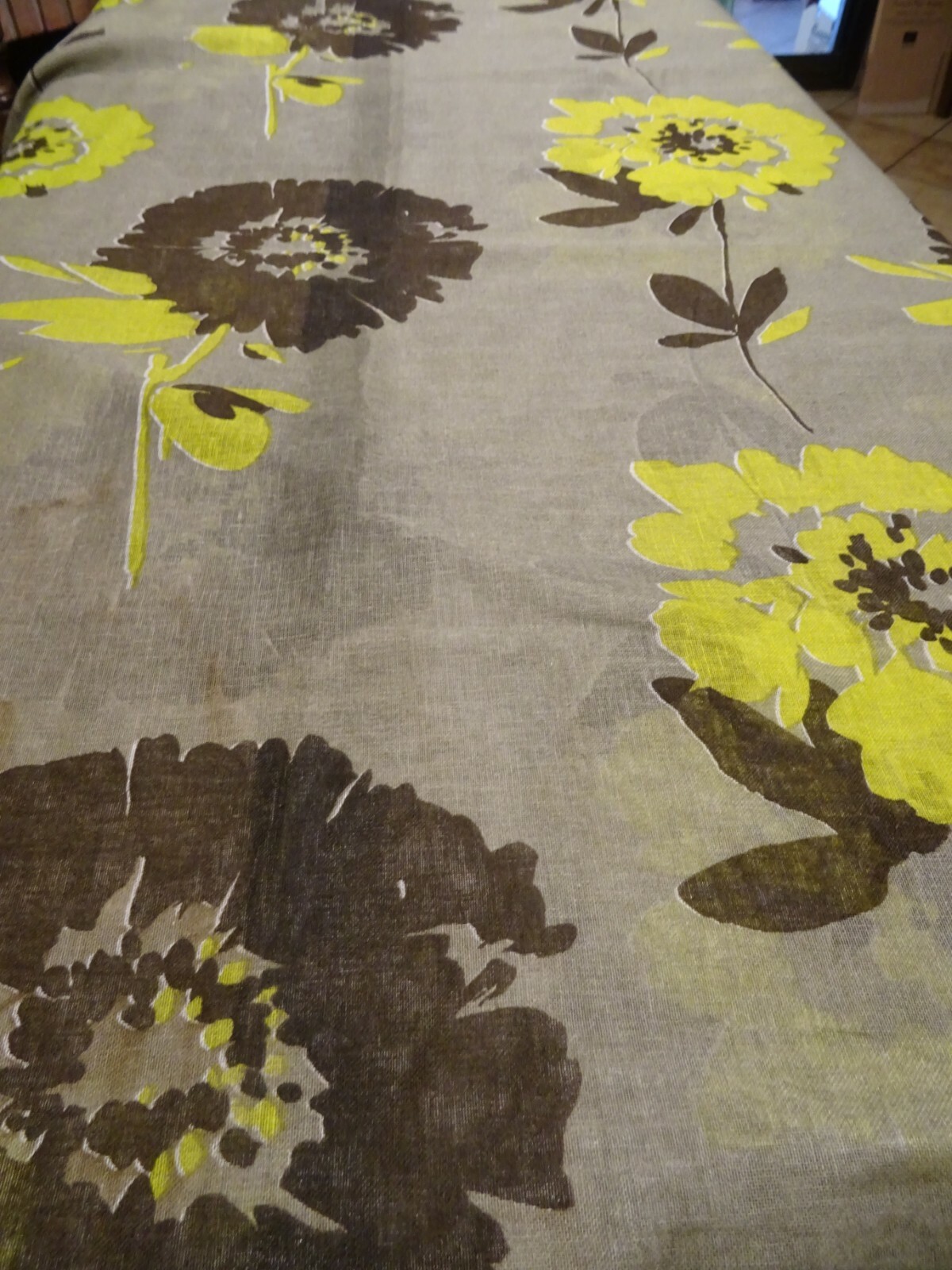 Tissus voile vert mousse neuf 3m réversible pour couture et loisirs créatifs grand format