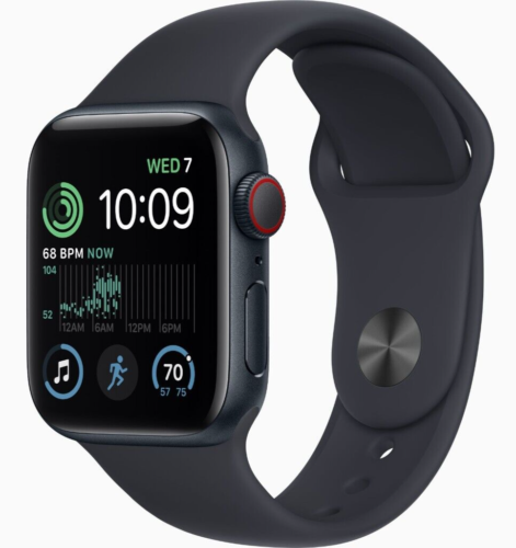 Unlocked Apple Watch SE 2nd Gen 44MM Space Gray Aluminum 