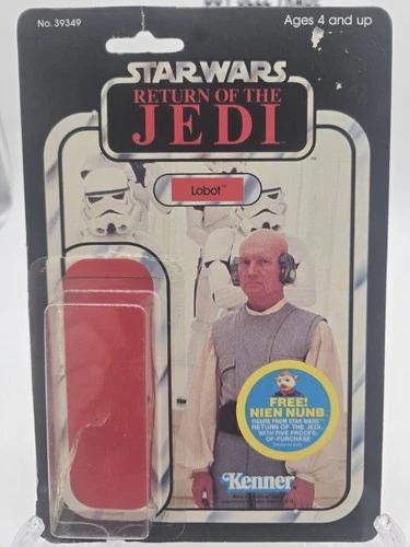 1983 Star Wars ESB/ROTJ LOBOT TRANSITION 48 Card Back W/Attached Clear Bubble