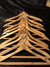 Lot 9 Vintage Antique Wooden Hangers Hotels And Businesses