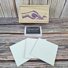 Fabric Lino  block printing kit in Wooden box for printing on fabric