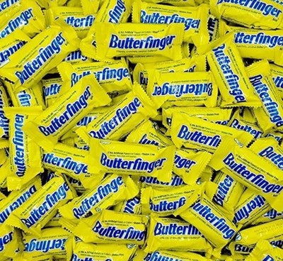 BUTTER FINGER FUN SIZE, Individually Wrapped 2 POUNDS - VALUE BULK PRICE NOW! FS