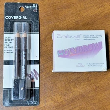2 Piece Eyebrow Makeup Bundle New Eyebrow Powder + Eyebrow Pencils & Crayons