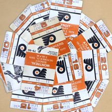 1979-80 Philadelphia Flyers UNBEATEN STREAK TICKETS - Lot of 16  - NHL Hockey