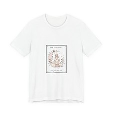 The Intuitive Tarot Tee | celestial line art, modern tarot