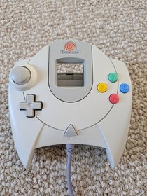 Sega Dreamcast HKT-3020 White Console with Controller and Cords, Works!