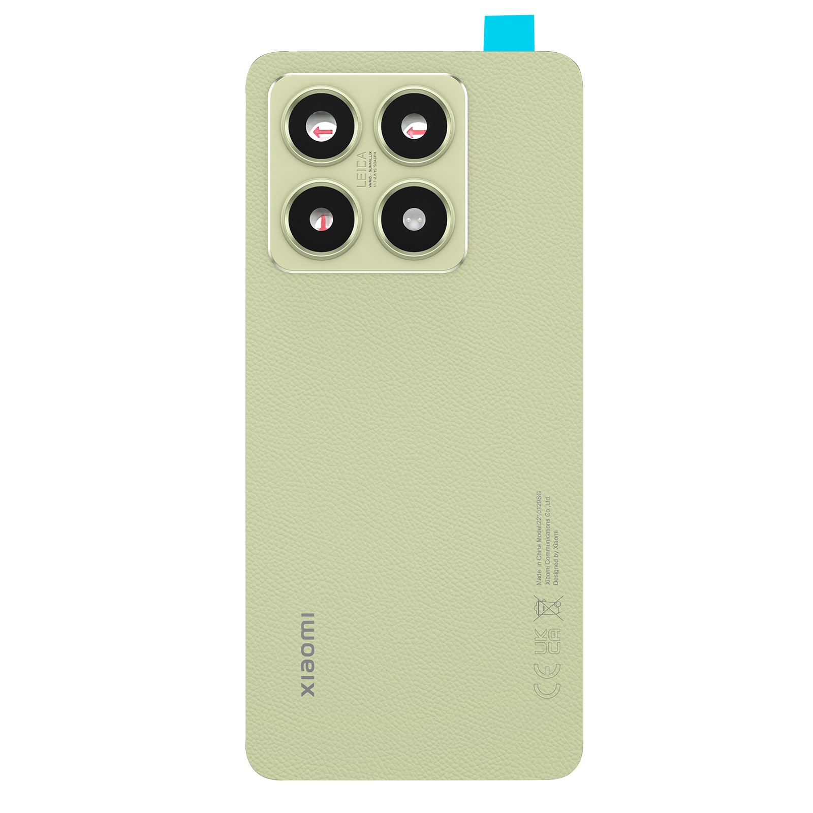 Vitre arrière Xiaomi 14T d'origine Service Pack couleur vert sauge en verre