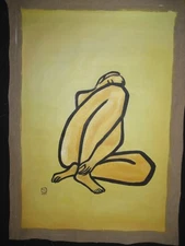 Perfect  Hand painted oil painting on canvas about "Figure " SANYU 常玉 Chang Yu