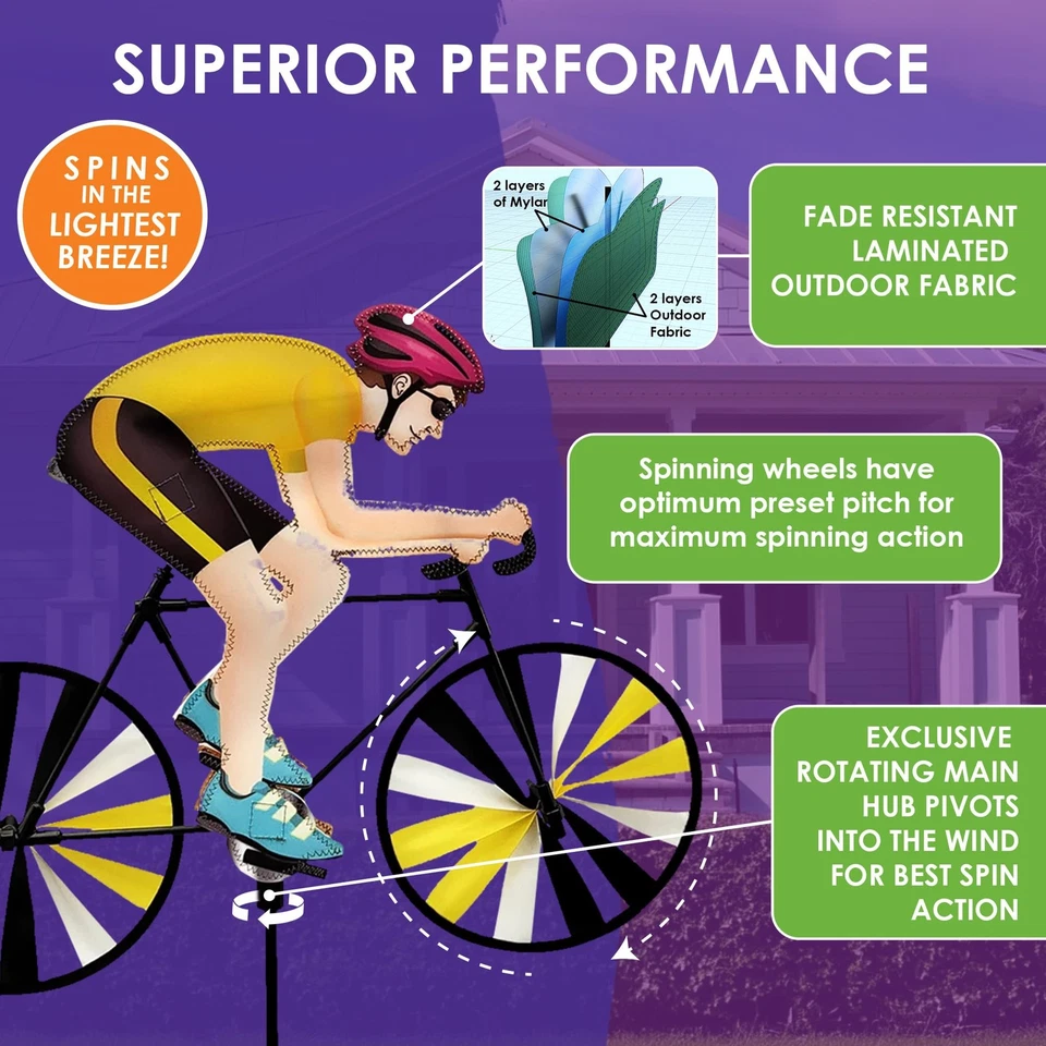 Bicicleta de Carretera Spinner Hombre 1555 22" - Diseño Ciclista Atlético, Resistente a la Intemperie O... Foto 4 de 4