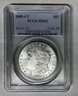 Morgan Silver Dollar  1885-CC MS62 Nice Eye Appeal For The Grade/ Strong Strike