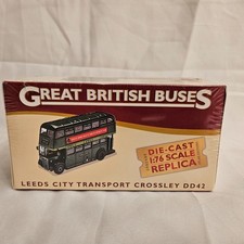 Leeds City Transport Crossley DD42 Bus, GREAT BRITISH BUSES 1:76 Atlas (SEALED)