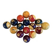 Vintage Pool Billiard Set Balls