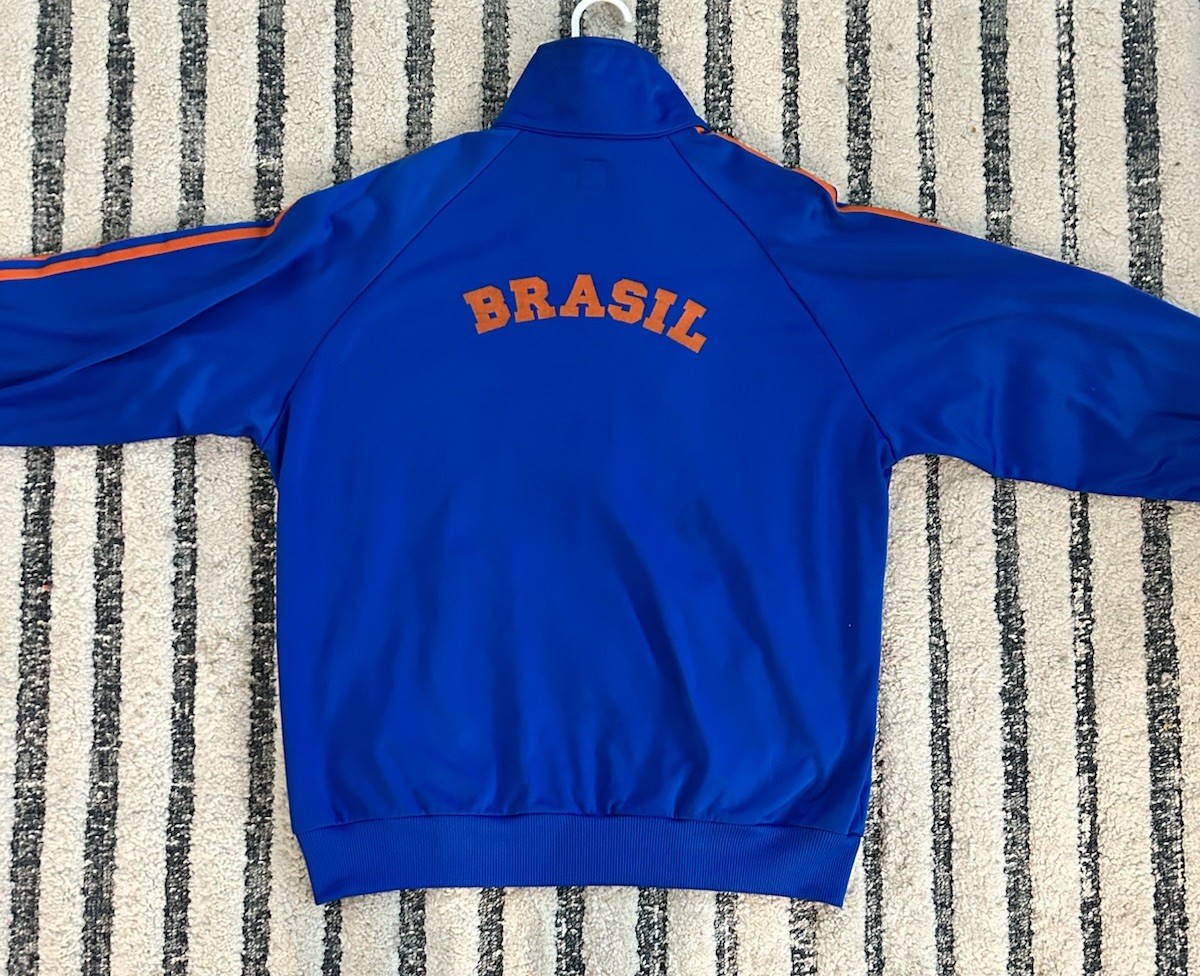 Adidas Originals Brasil Track Jacket 2003 Blue Orange Trefoil 2XL