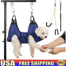 Dog Grooming Arm Adjustable Height Stability Durable Clamp Dual Hanging Options