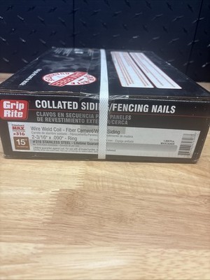 GRIP RITE MAXC62826 Wire Weld Coil 2-3/16''x.090'' #316 Stainless Siding Nail