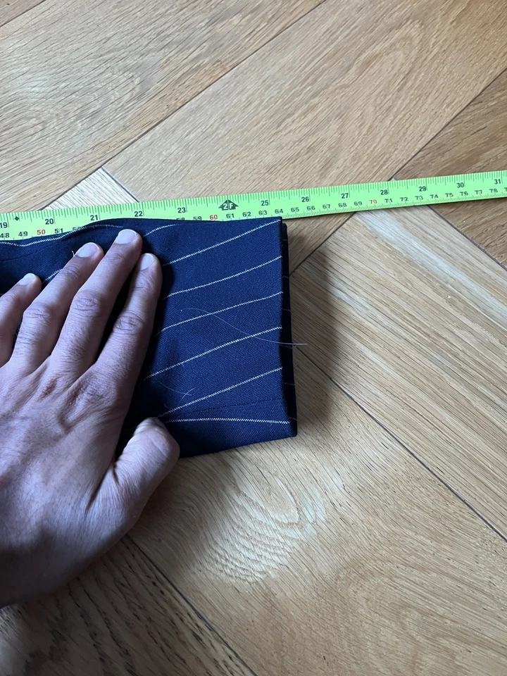 Drake’s Pinstripe Suit Navy IT48 UK38 - Image 4 of 4