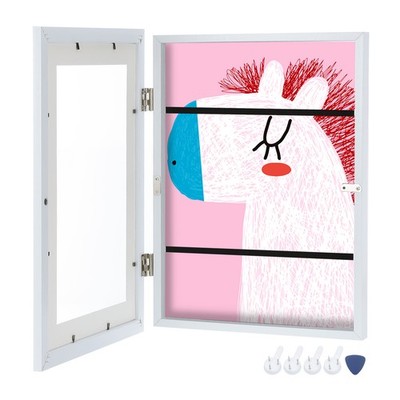 Art Frame 8.5x11 Front Opening Frames for Wall for Artwork Craft, 1 Pcs, White