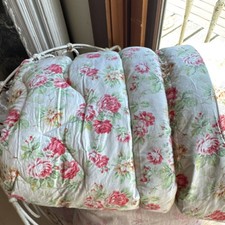  Vintage Floral Cottage Style Quilted Eiderdo...