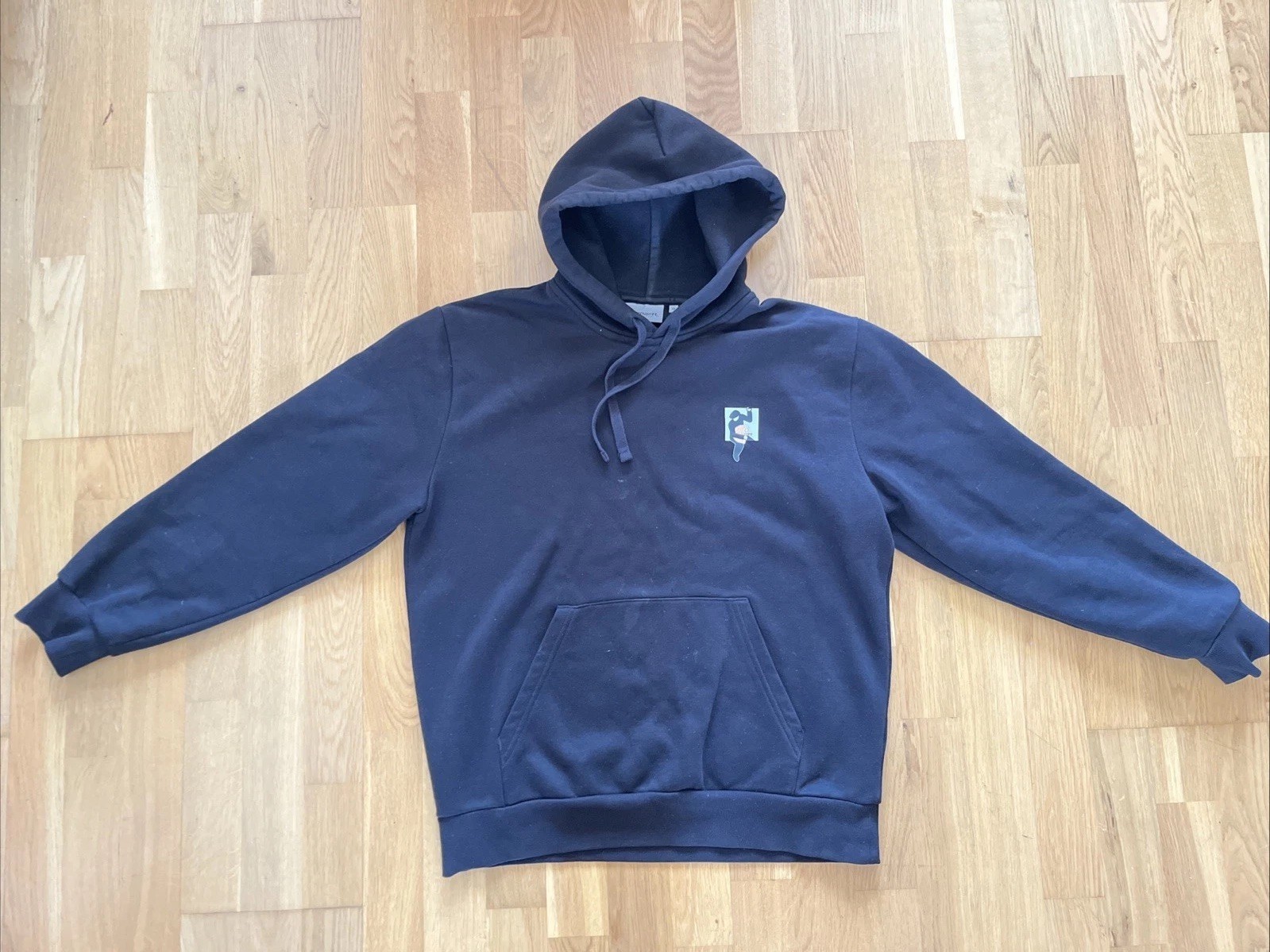 Carhartt WIP Men’s Rare Burglar Logo Hoodie - Black,  Medium - Excellent Cond image 4